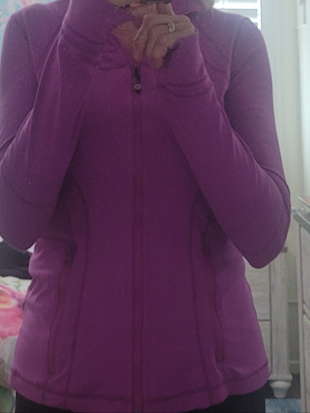 Lulu Lemon Vintage Women’s Bright Purple Zip-Up Active/define Jacket - Picture 12 of 14